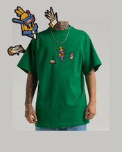 Load image into Gallery viewer, 7.5oz Max Heavyweight Short Sleeve (Robot design with BLACK border)