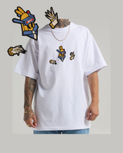 Load image into Gallery viewer, 7.5oz Max Heavyweight Short Sleeve (Robot design with BLACK border)