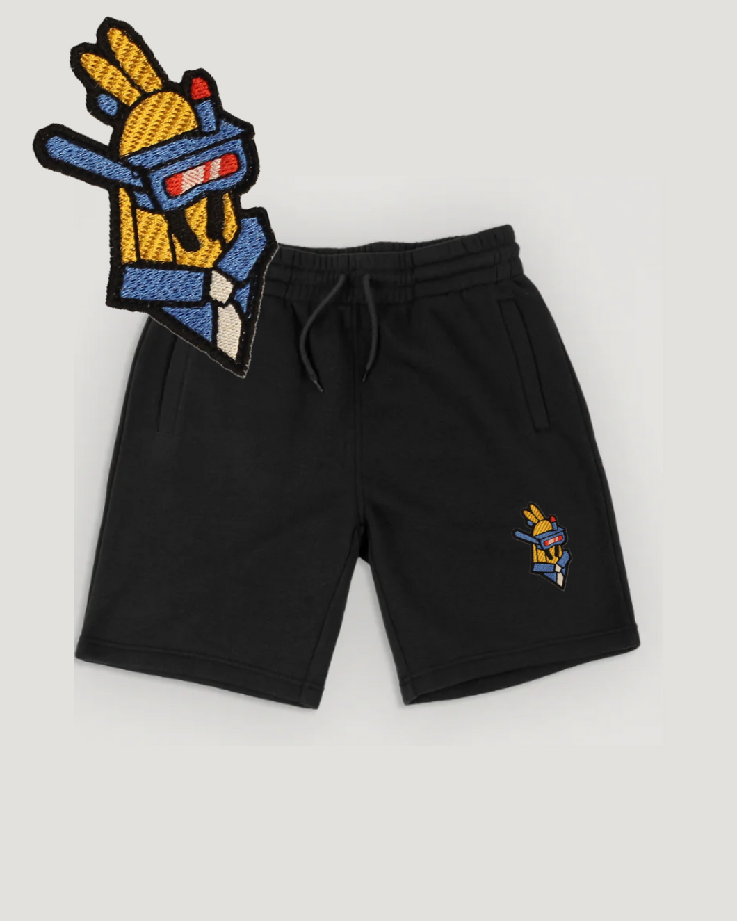 8.5oz FLEECE JOGGER SHORTS (Black Border)